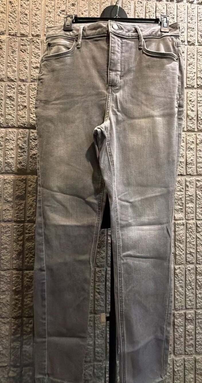 876 Simply Vera Vera Wang High Rise Skinny Jeans Size 10 Gray